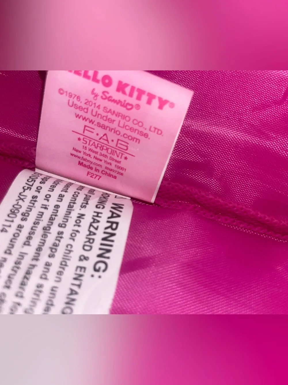 Hello Kitty 2014 Pink Rolling Backpack